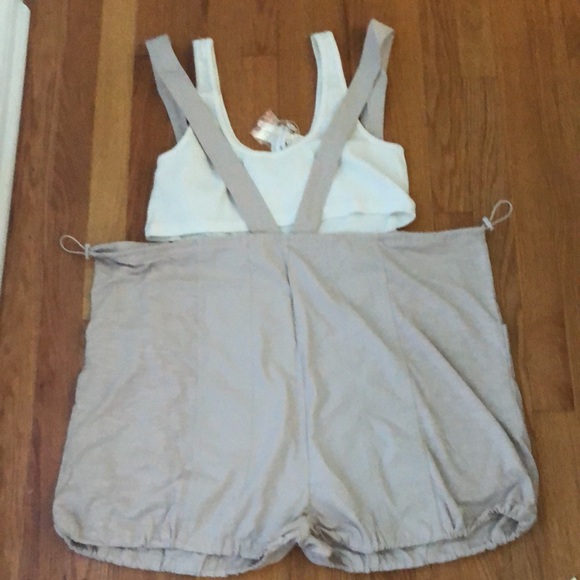 Daily Practice by Anthropologie Sleeveless Romper Size L Beige - Picture 9 of 11